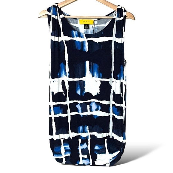 ST. JOHN Yellow Label Jersey Knit Rayon Spandex Sleeveless Tank NWOT US SZ M - Picture 3 of 10